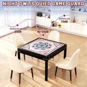 Tapis de jeu antidérapant Celestial Bloom Design avec réduction du bruit pour Mahjong, Poker, jeux de cartes, dominos - Product Image 3