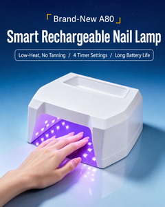 Lampe UV LED portable 388W rechargeable à faible chaleur pour séchage des ongles, lampe UV professionnelle sans fil pour le durcissement des ongles - Product Image 1
