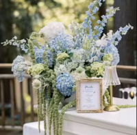 Premium zijden kunstbloemen looppadarrangement bruiloft grondbloemendecoratie voor luxe ceremonie podium & evenementendesign