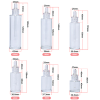 Bouteille Compte-Gouttes Personnalisée de 30ml, 1oz, 50ml, 100ml en Verre à Épaule Plate pour Sérum, Cheveux et Huile Essentielle