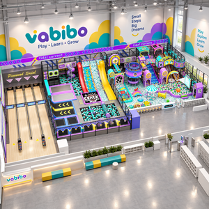 Maßgefertigtes Vabibo Kommerzielles Familien-Unterhaltungszentrum Bowlingbahn Trampolinpark Indoor-Spielplatz Rutschen Bällebad - Product Image 1