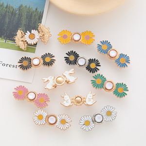 New nút eo khóa điều chỉnh điều chỉnh eo có thể tháo rời có thể thu vào quần áo quần kim loại quần Eo Nút - Product Image 2