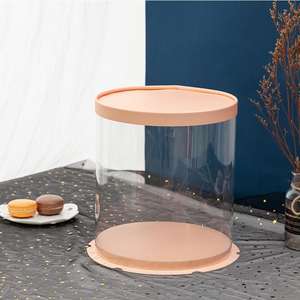 Riciclabile Disegno del Commercio All'ingrosso Su Ordinazione di Imballaggio 2 Strato di Torta Rotonda Scatola di 10 pollici per la Cerimonia Nuziale Della Torta - Product Image 6