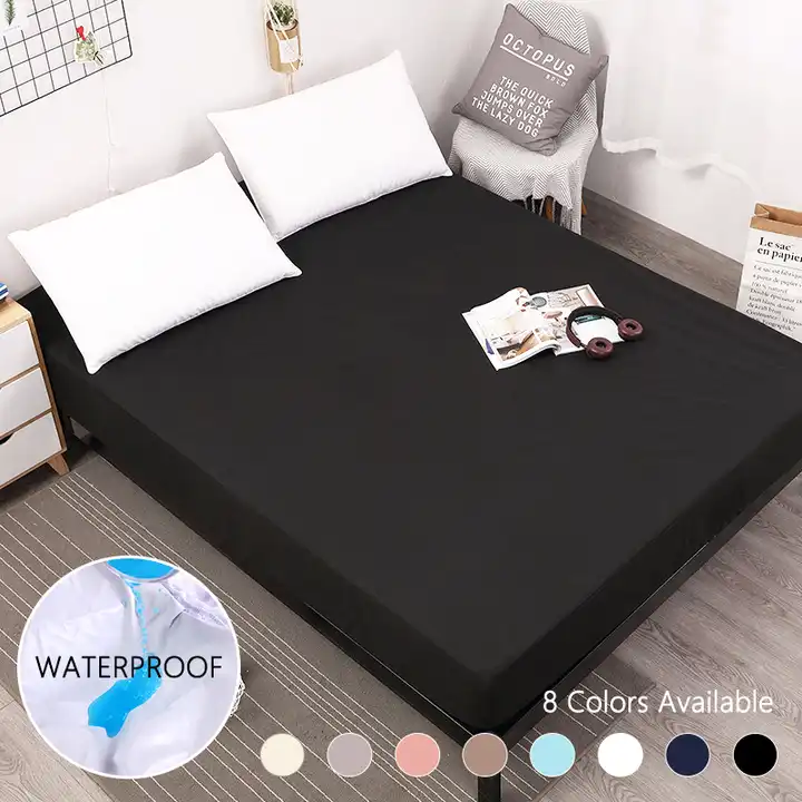 Fitted Sheet Waterproof Mattress Cover Colorful Bed Cover