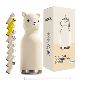 Custom Double Walled Insulated Stainless Steel Leakproof BPA-Free Kids Water Bottle with Straw for School and Travel - Product Image 1