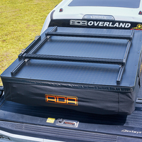Tente de toit triangulaire en toile de tissu pour voiture et pick-up, en alliage d'aluminium, double/simple/extra cabine, pour le camping