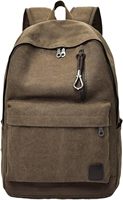 Étudiants Étanche 15.6 Ordinateur Portable Sac À Dos Fantaisie Toile Lettre Motif Fermeture À Glissière Polyester Doublure Collège Hommes 36-59L