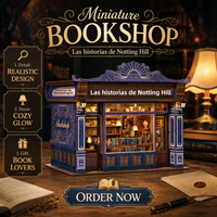 Hamaileon Kit de maison miniature en bois 3D à construire soi-même avec lumière LED, décoration de bibliothèque Notting Hill Bookshop Book Nook