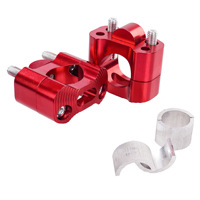 Kit Klem Pengangkat Stang Motor CNC Aluminium ProTaper Universal 22mm 28mm untuk Skuter Motor Trail Suku Cadang Modifikasi