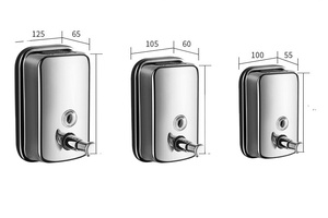 <span class=keywords><strong>Distributeur</strong></span> <span class=keywords><strong>de</strong></span> savon <span class=keywords><strong>presse</strong></span> shampooing gel douche en acier inoxydable 304 - Product Image 2