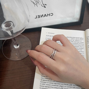 Yinruitai S925 Sterling <b>Silver</b> Cross <b>Ring</b> For Women Gift Jewelry - Product Image 4