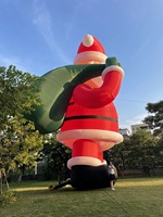 Ballon gonflable géant de Père Noël pour la décoration de jardin, 20 pieds, 30 pieds de haut, avec prix d'usine, tissu Oxford durable, alimenté par prise électrique