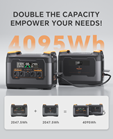 Stock UE Newsmy Factory OEM ODM Centrale Électrique Portable d'Urgence 2kWh 2400W, Solaire 600W, Entrée CA, Charge UPS en 1,5h