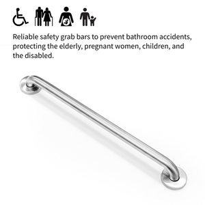 Barre d'appui murale OEM conforme ADA pour salle de bain, 30 pouces, en acier inoxydable 304 satiné avec support antidérapant - Product Image 2