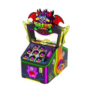 Machine de jeu d'arcade Whack Mole de récompense, à monnayeur, pour enfants, avec marteau, sur table, thème Aventure Monstre de Parc Coloré - Product Image 1
