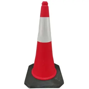 Cone de Tráfego para Segurança Rodoviária Produtos de alerta de Tráfego Vermelho PE 29 polegadas durável de alta qualidade