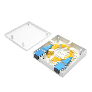 FTTH 86-loại Cáp da Bảng điều khiển cáp quang cổng kép SC Mạng Docking Box 4G Máy tính để bàn thông tin SZ-N404B 5-10 năm bảo hành - Product Image 4