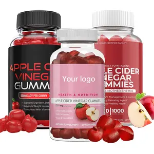 Nahrungs ergänzungs mittel zuckerfrei Private Label Gewichts verlust Biotin Melatonin Schlaf Vitamine Apfel essig Gummis