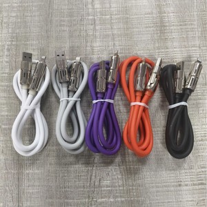 Câble de charge rapide pour téléphone portable 4-en-1 avec écran LED super rapide, USB, silicone souple, charge rapide 240W - Product Image 5