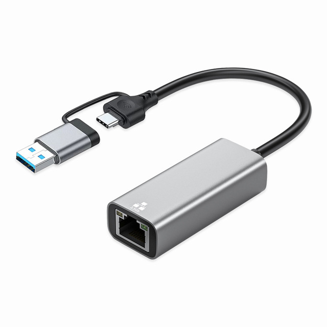 USB 3.0 Type-C to 2.5 Gigabit Ethernet Network Adapter Support Max OS Android