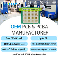 Fabrication OEM de circuits imprimés (PCB) sur mesure en matériau Rogers, haute fréquence, pour tests micro-ondes 5G, avec finition de surface ENIG