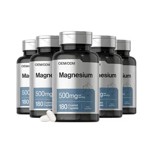 Oem magiê Glycinate máy tính bảng 500mg magiê Glycinate viên nang cho giấc ngủ & cơ bắp