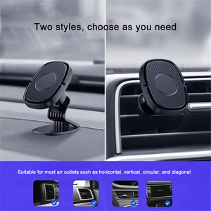 Support de téléphone de voiture flexible, étanche, magnétique puissant, mini, ABS, pour tableau de bord et grille d'aération, ajustement universel - Product Image 5