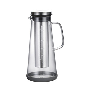 HIGHWIN 1400ml cafetière à infusion froide pichet à infusion froide glacée <span class=keywords><strong>pour</strong></span> infuser du café et du thé glacés - Product Image 6