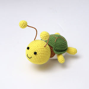 Kit de <span class=keywords><strong>tricot</strong></span> manuel, jouets créatifs faits à la main, fil multicolore, porte-clés poupée tortue mignonne, mini <span class=keywords><strong>d</strong></span>écoration de bureau faite à la main - Product Image 1