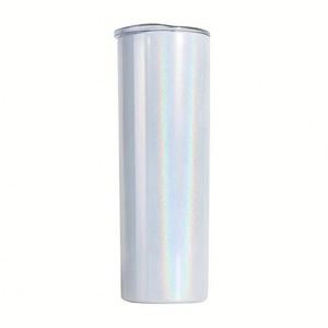 แก้วน้ำทรงตรงเคลือบสีรุ้งเงางาม ขนาด 600 มล. (20 ออนซ์) แบบผนังสองชั้นสุญญากาศ เก็บอุณหภูมิสำหรับกาแฟ - Product Image 4
