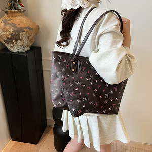Nouveau Sac Fourre-tout à Bandoulière 2025 avec Portefeuille, Grande Capacité, Motif Nœud Élégant, Sac à Main pour Femme - Product Image 5