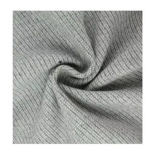 The classic style grey colour 100 polyester twill tweed dyeing fabric