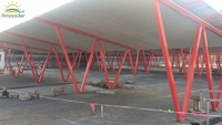Support de carport solaire, structure en aluminium, support de montage solaire pour carport, structure de support de montage solaire pour carport photovoltaïque