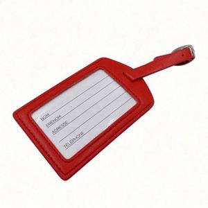 Factory Price <b>Cheap</b> Custom Baggage Tag PU Leather <b>Luggage</b> Tag for Travel - Product Image 3