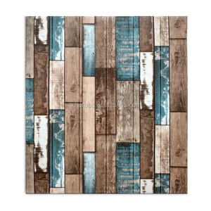 פיליפינים עץ תבואה 3D PE קצף קליפת מקל טפט מדבקת קיר קישוט - Product Image 2