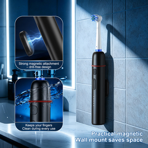 Spazzolino Elettrico da Viaggio Intelligente IPX7 Impermeabile Ricaricabile 5 Modalità Pieghevole Rotante Oscillante per Igiene Orale - Product Image 4