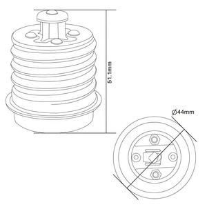 Hot E40/E39 vít để E27/E26 Edison vít bóng đèn giữ đèn Ổ cắm chuyển đổi Adapters để E27 - Product Image 2