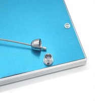 Kit de suspension de pince de câble métallique en fer réglable pour lampe à panneau