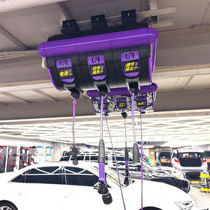 Enrouleur de <span class=keywords><strong>tuyau</strong></span> rétractable 3 en 1 (eau/électricité/air) 10 m avec pistolet de nettoyage <span class=keywords><strong>pour</strong></span> lavage de voiture, garage, atelier - Product Image 2