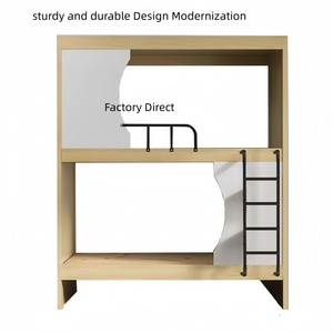 <span class=keywords><strong>Lit</strong></span> <span class=keywords><strong>superposé</strong></span> en métal robuste pour étudiants, fabriqué en Chine, <span class=keywords><strong>avec</strong></span> un design compact pour gagner de la place - Product Image 1