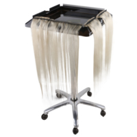 Chariot de rangement pliable pour coiffeur et esthéticien, avec support pour valise, pour salon de coiffure, chariots personnalisés pour extensions capillaires
