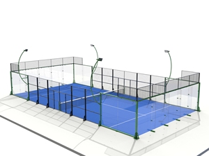 LDK equipamiento deportivo 2024 Nuevo diseño <span class=keywords><strong>padel</strong></span> panorámico deporte <span class=keywords><strong>padel</strong></span> Pista de tenis precio de fábrica - Product Image 2
