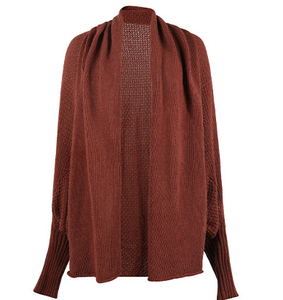 <span class=keywords><strong>Cardigan</strong></span> <span class=keywords><strong>da</strong></span> <span class=keywords><strong>Donna</strong></span> in Pura <span class=keywords><strong>Lana</strong></span> <span class=keywords><strong>di</strong></span> Alta Qualità Antirughe Lavorato a Maglia Tinta Unita Stile Casual per l'Autunno LOGO - Product Image 2