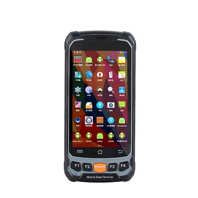 UHF Android 5.1 Handheld Rfid Terminal Reader 4.7 Inch Large Screen Data Terminal 1D 2D Laser Barcode Scanner