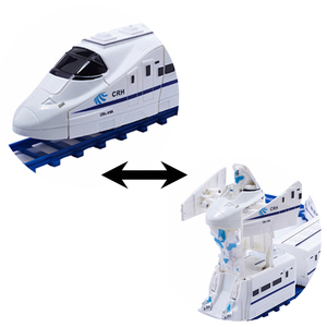 Set de Juego Educativo para Niños: Tren Transformable DIY con Vías, Robot y Vehículo Eléctrico de Alta Velocidad (B/O) - Product Image 3