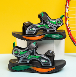 รองเท้าเด็กผู้ชายลายพิมพ์แฟชั่นกีฬารองเท้าแตะลำลองสำหรับกิจกรรมกลางแจ้งรองเท้าชายหาดรองเท้าแตะเด็ก - Product Image 4