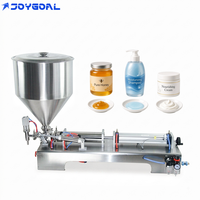 Machine de remplissage semi-automatique pneumatique pour sauces (tomate, vinaigrette, piment), liquides visqueux et autres produits.