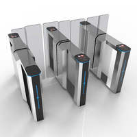 Tourniquet de barrière coulissant d'acier inoxydable avec la porte de tourniquet de capteur d'Anti-fixage pour l'usage d'intérieur et la station de métro