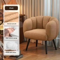 Fauteuil de salon moderne en tissu - Design durable et confortable avec pieds en métal, mobilier pour appartement et hôtel