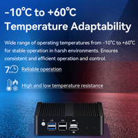 四核 N100 PFsense 防火墙迷你电脑路由器 DDR5 4LAN 2.5G Intel I225V 网卡千兆以太网家庭办公便携式迷你服务器